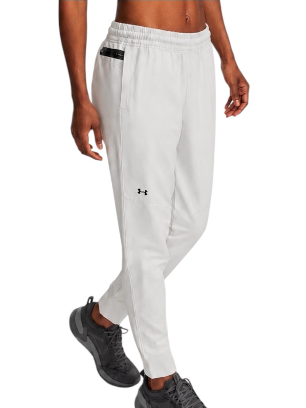 UNDER ARMOUR Sportstyle Elite White Joggers Small